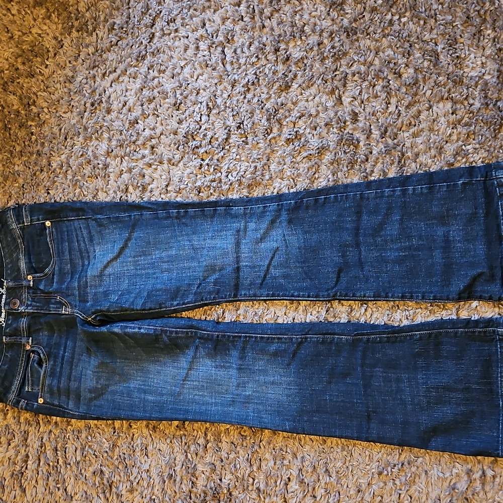 American Eagle Outfitters Women's Dark Blue Bootcut Jeans Size 6